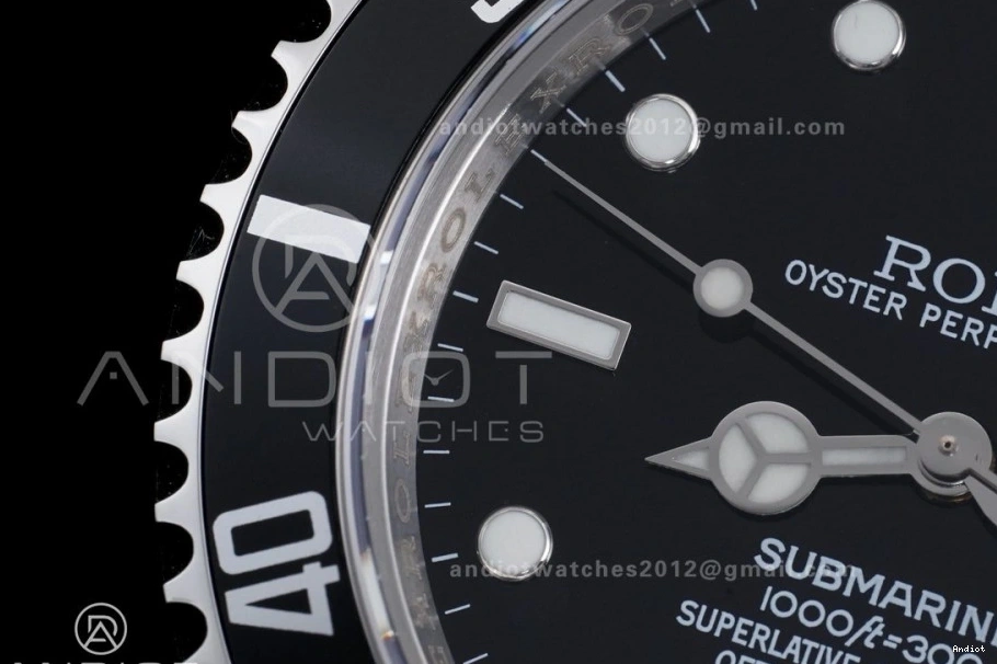 1:1 Steel Bracelet SS on LN SH3135 16610 Black Submariner 904L TMF Edition Best 0122